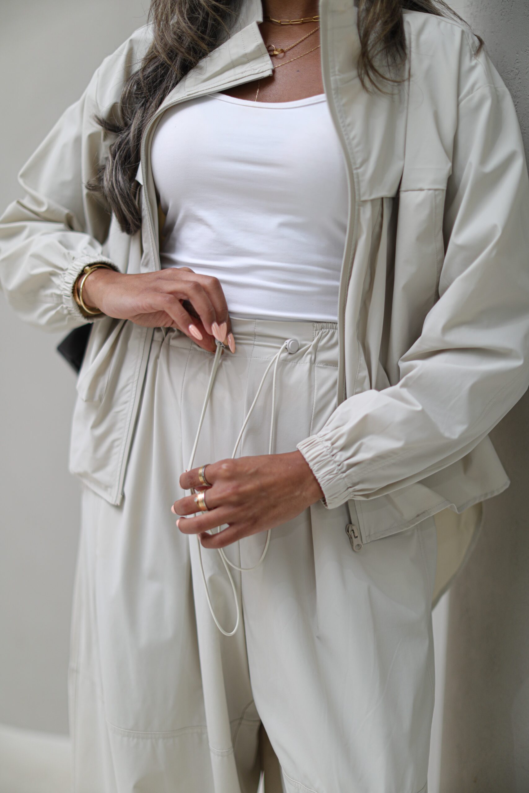 Offwhite Set (Jacket and Pants)