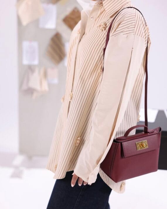 Beige Stripped Blouse