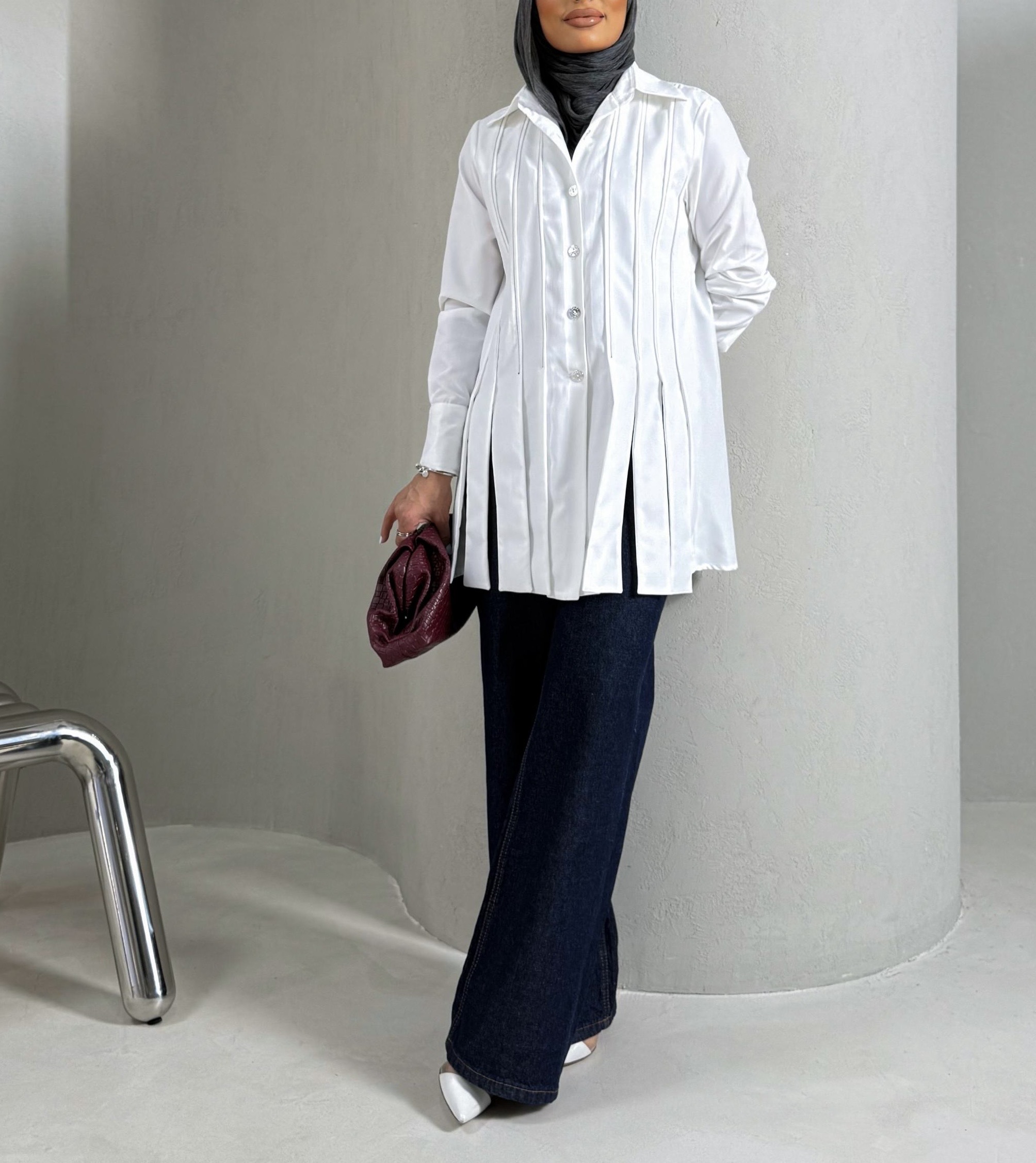 Modern Pleats Blouse 1