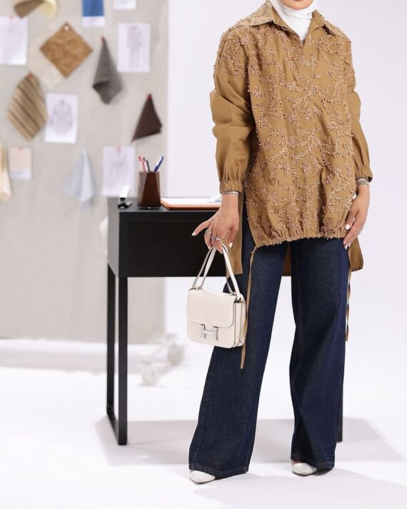 Floral Brown Blouse