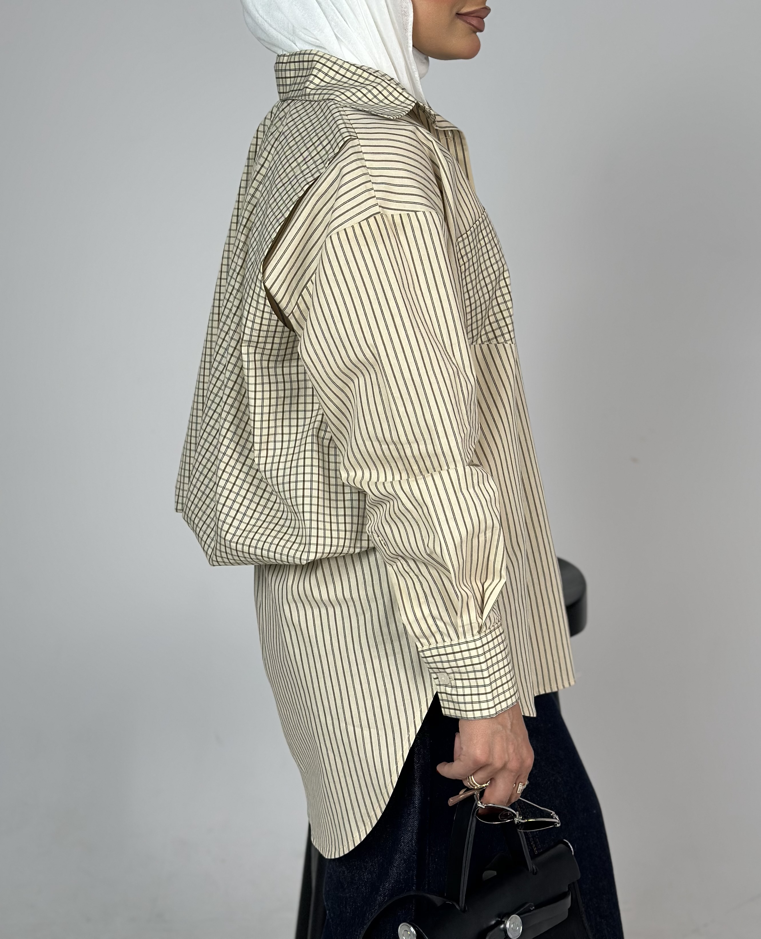 Mocha Stripped Shirt