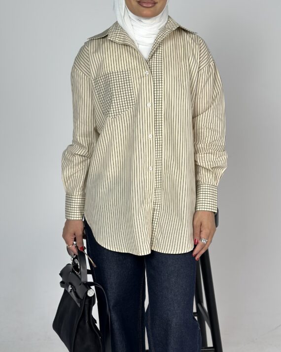 Mocha Stripped Shirt