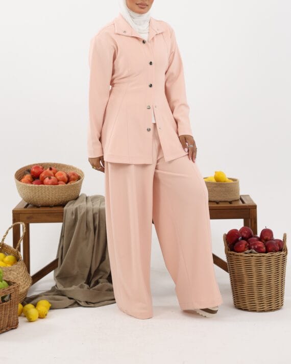 Classic Buttoned Jacket w Pants